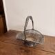 Silver Metal Openwork Vintage Art Deco Fruit Basket