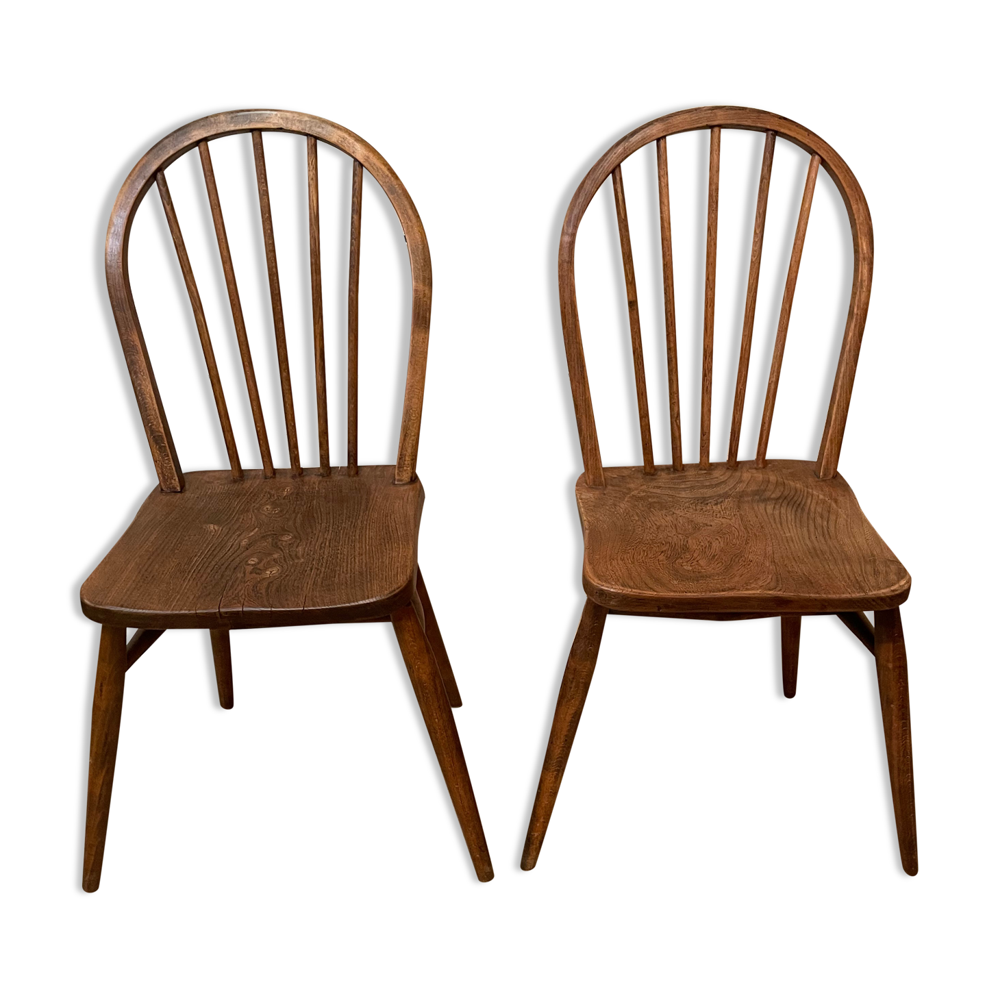 Pair chair Windsor vintage year 50/60