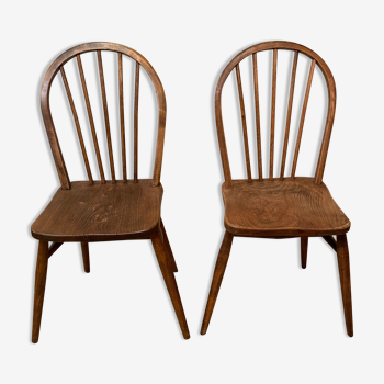 Pair chair Windsor vintage year 50/60