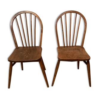Pair chair Windsor vintage year 50/60