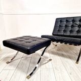 Mid Century Style Barcelona Lounge Chair and Footstool