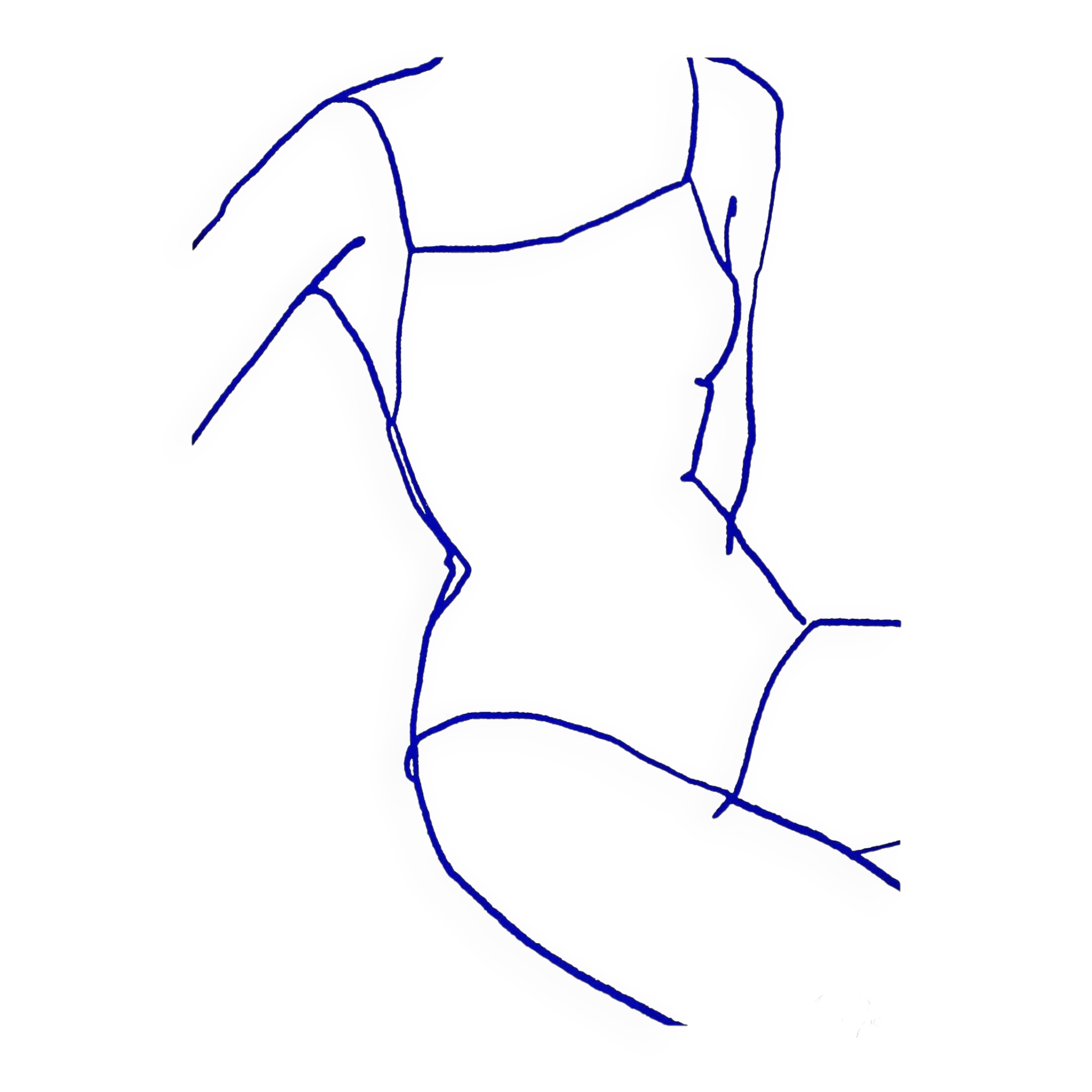 Silhouette féminine, sérigraphie en édition limitée