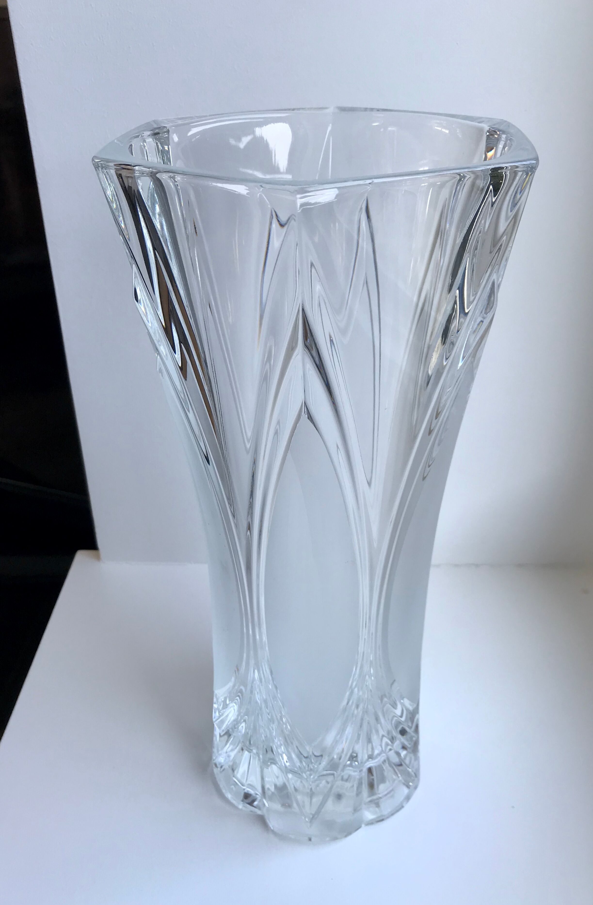 Art Deco crystal vase