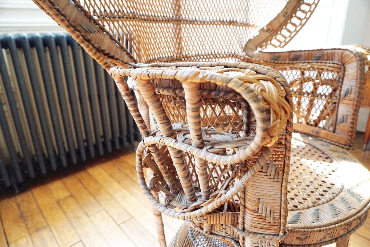 Emmanuelle rattan armchair