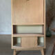 Vintage pyramidal secretary desk and bookcase