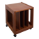 Teak LP kast op wielen, bijzettafel, nachtkastje, kast 2