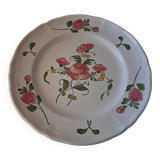 Assiette décorative artisanat français "Bouquets"