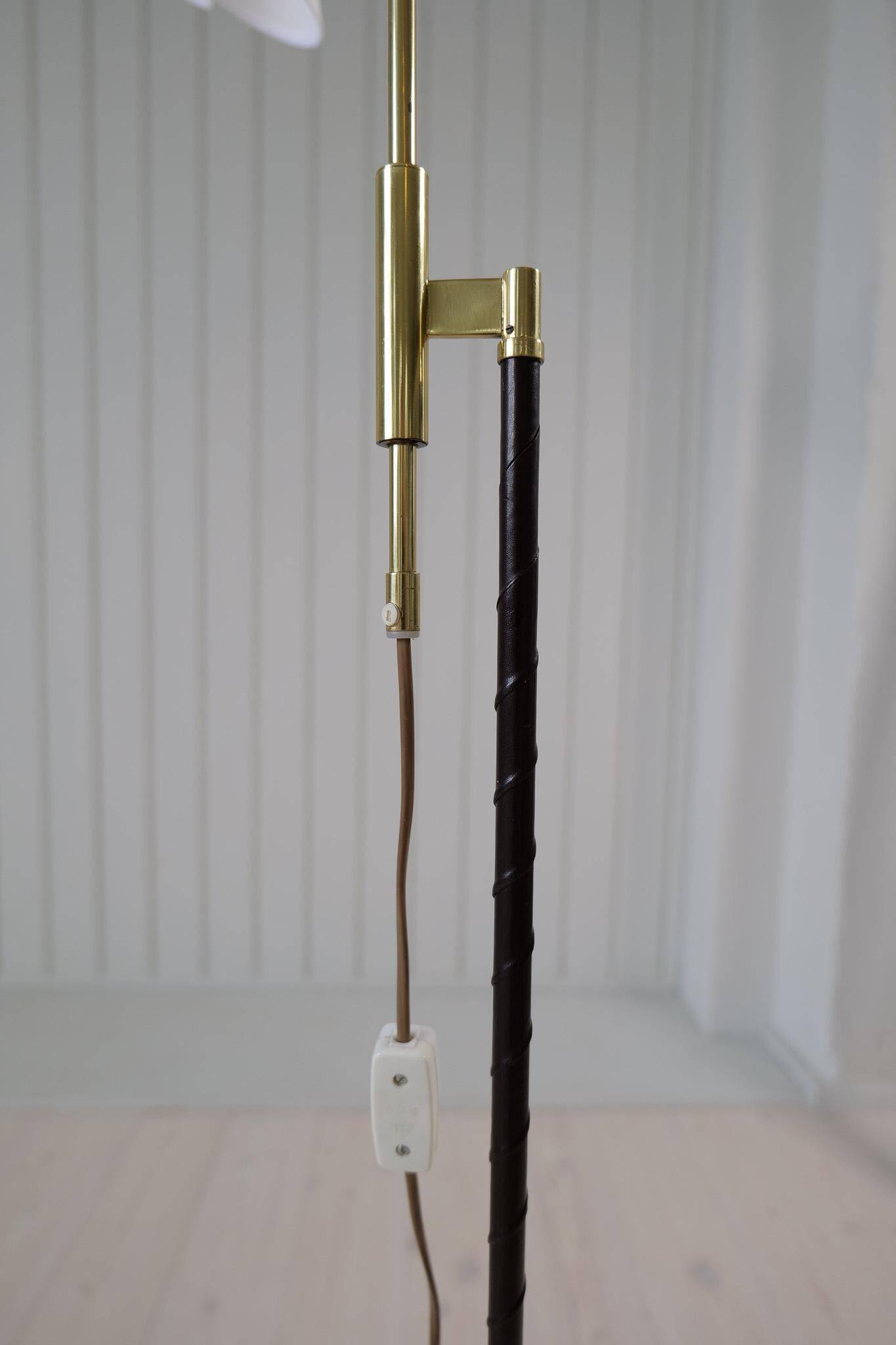 Mid-century modern floor lamp Möllers Armatur Sweden, 1960s