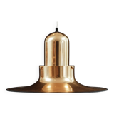 Scandinavian Modern Golden Pendant Lamp by PO Ström, 1970's