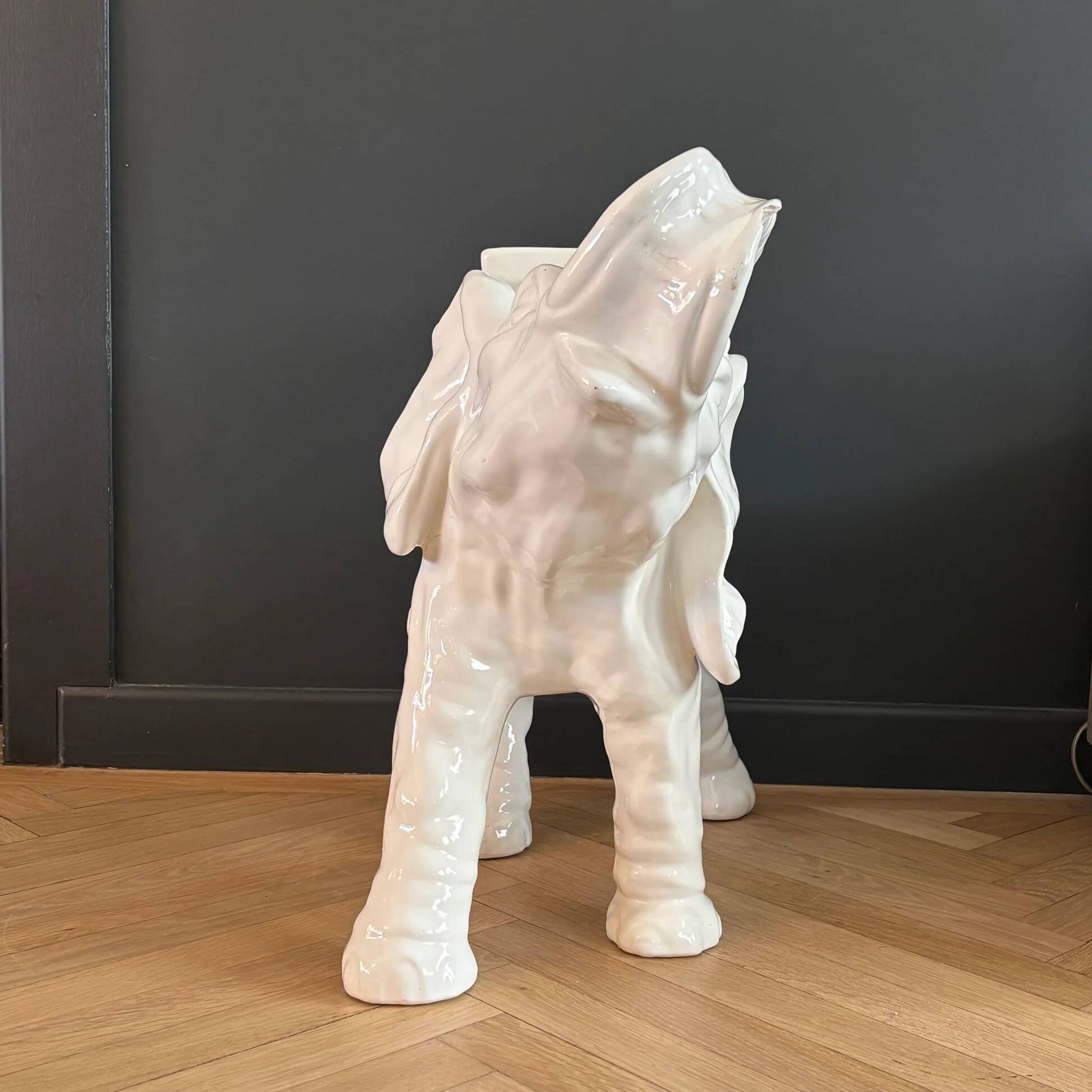 Elephant cache-pot in ceramic - Ref 1339