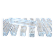 11 old rectangular crystal knife rests