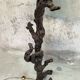 Vine wood floor lamp