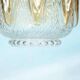 1970s brutalist glass pendant, vintage Swedish pendant.