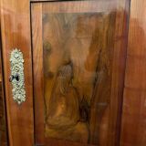Biedermeier Armoire in Cherry, Walnut, Ebony & Brass, South Germany, 1820s