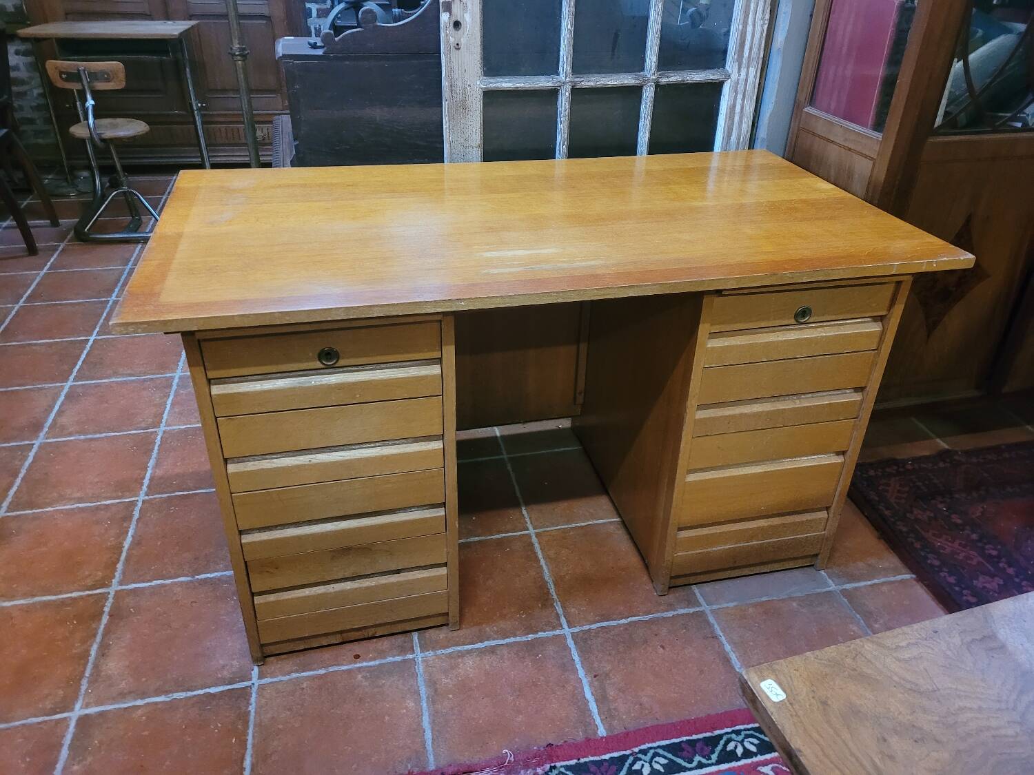Oak minister's desk from the 60s