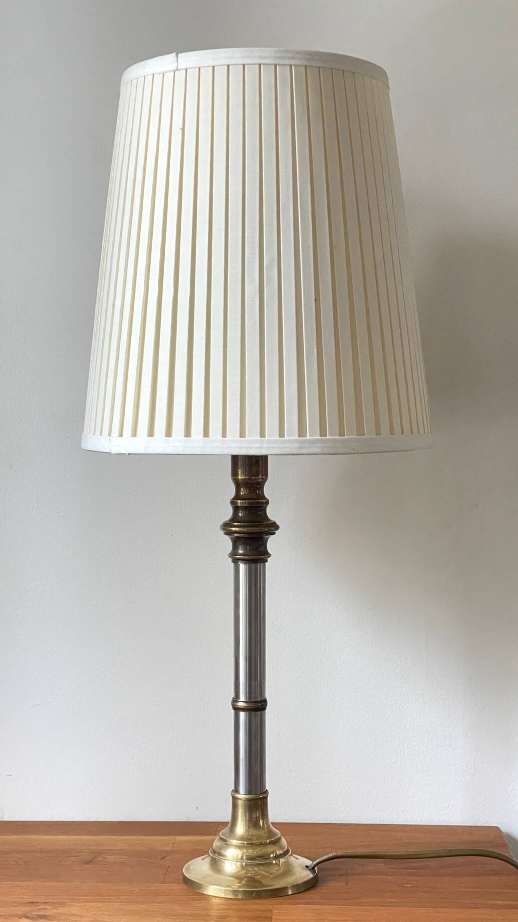 70s Steel and Brass LAMP