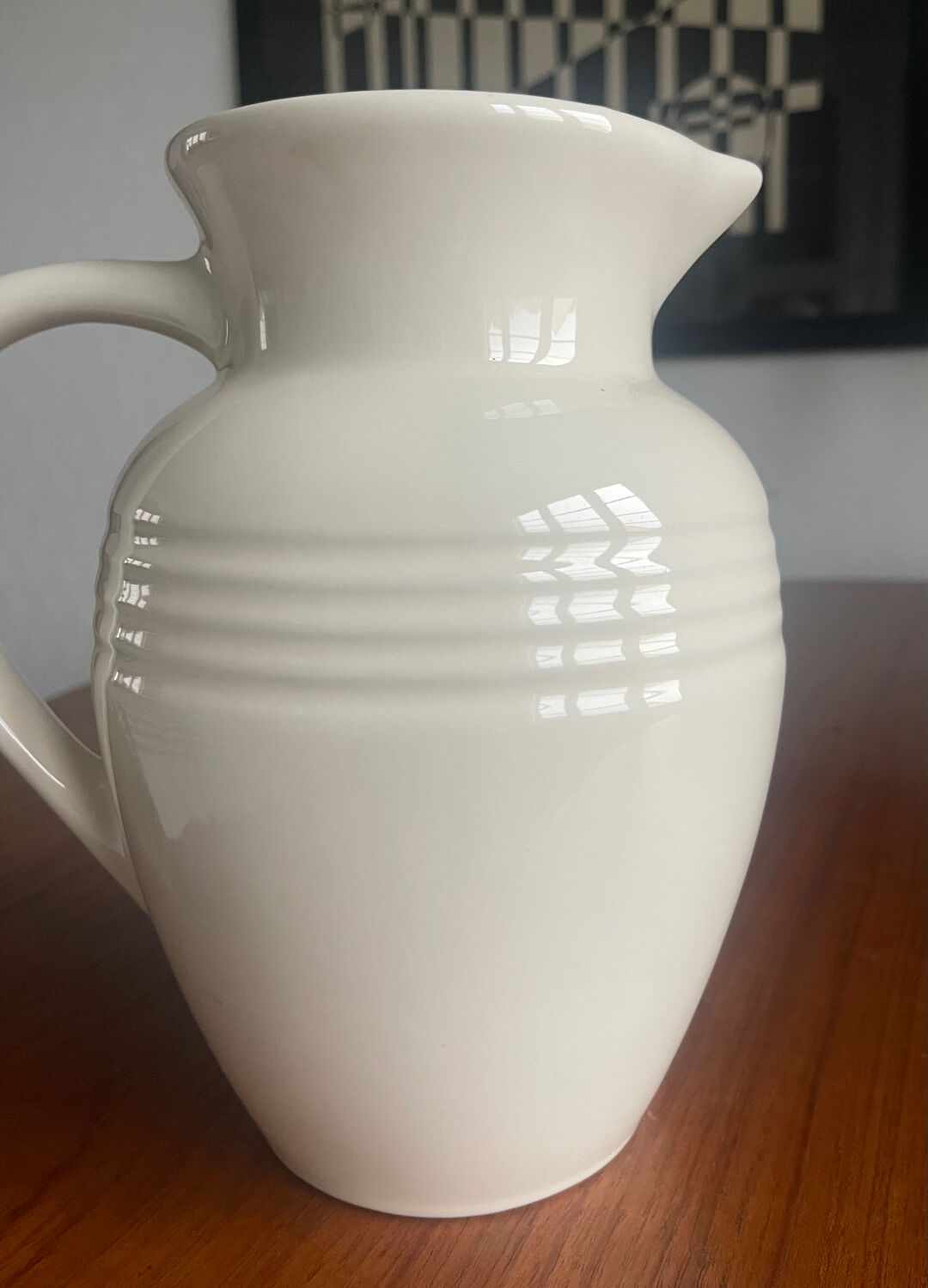 Ceramic jug Le Creuset.