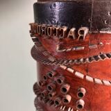 Table lamp on printing roll with floral lampshade floor lamp