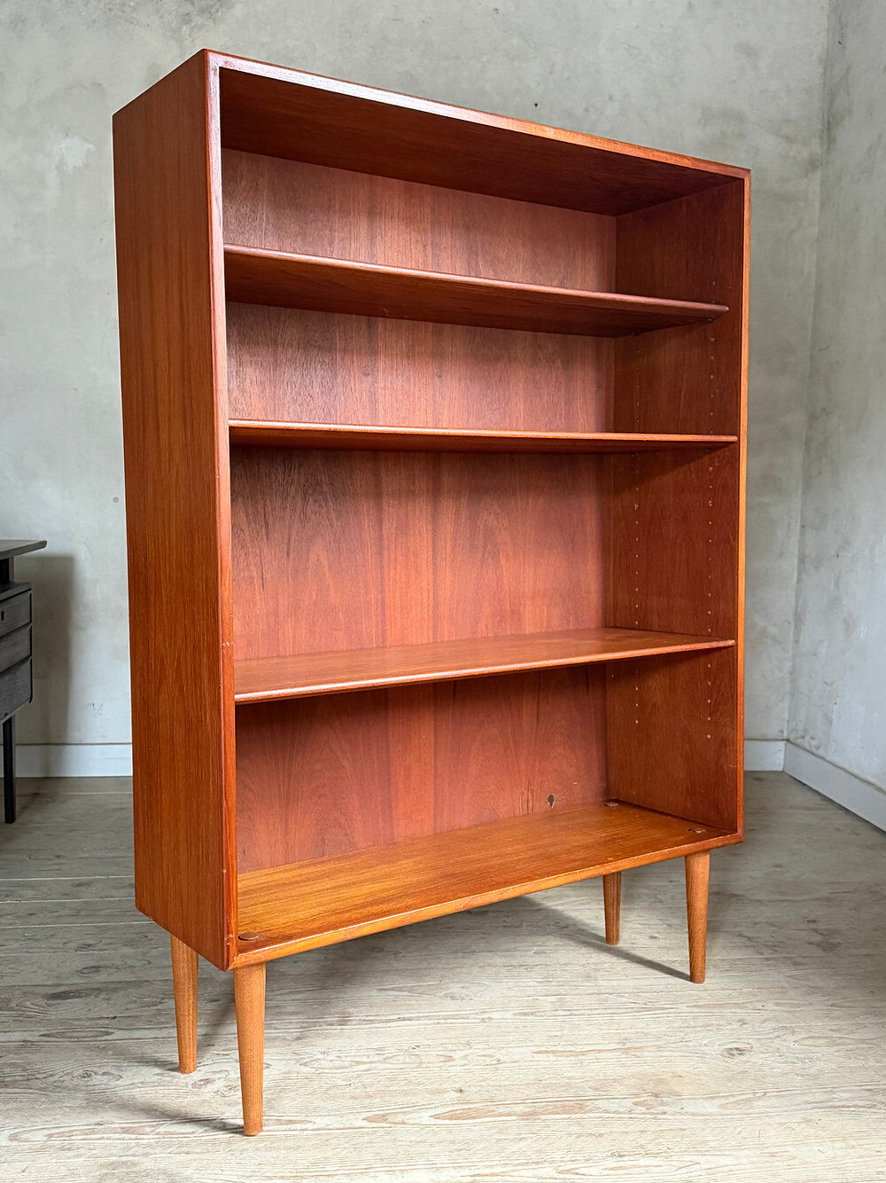Vintage Scandinavian teak library by Borge Mogensen