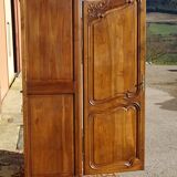 Walnut wardrobe in Louis XV style