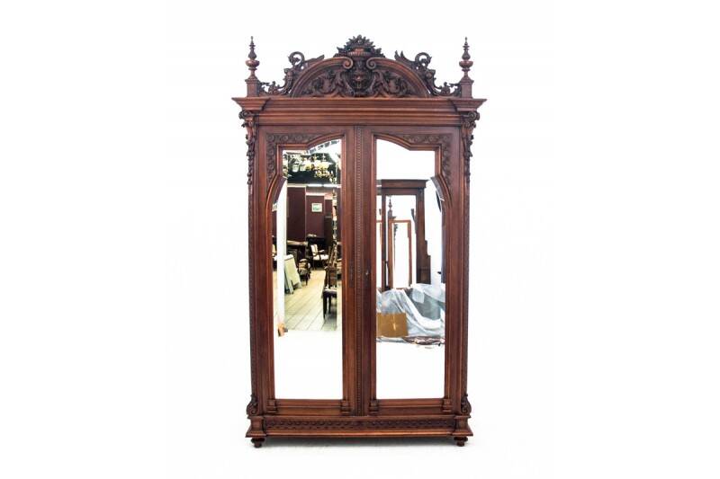 Antique wardrobe, France.