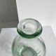 Vintage ovoid glass vase 70cl "Registered model" H:23cm