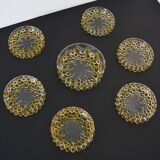 Dessert set from Walther Glass series "Boléro" 1960