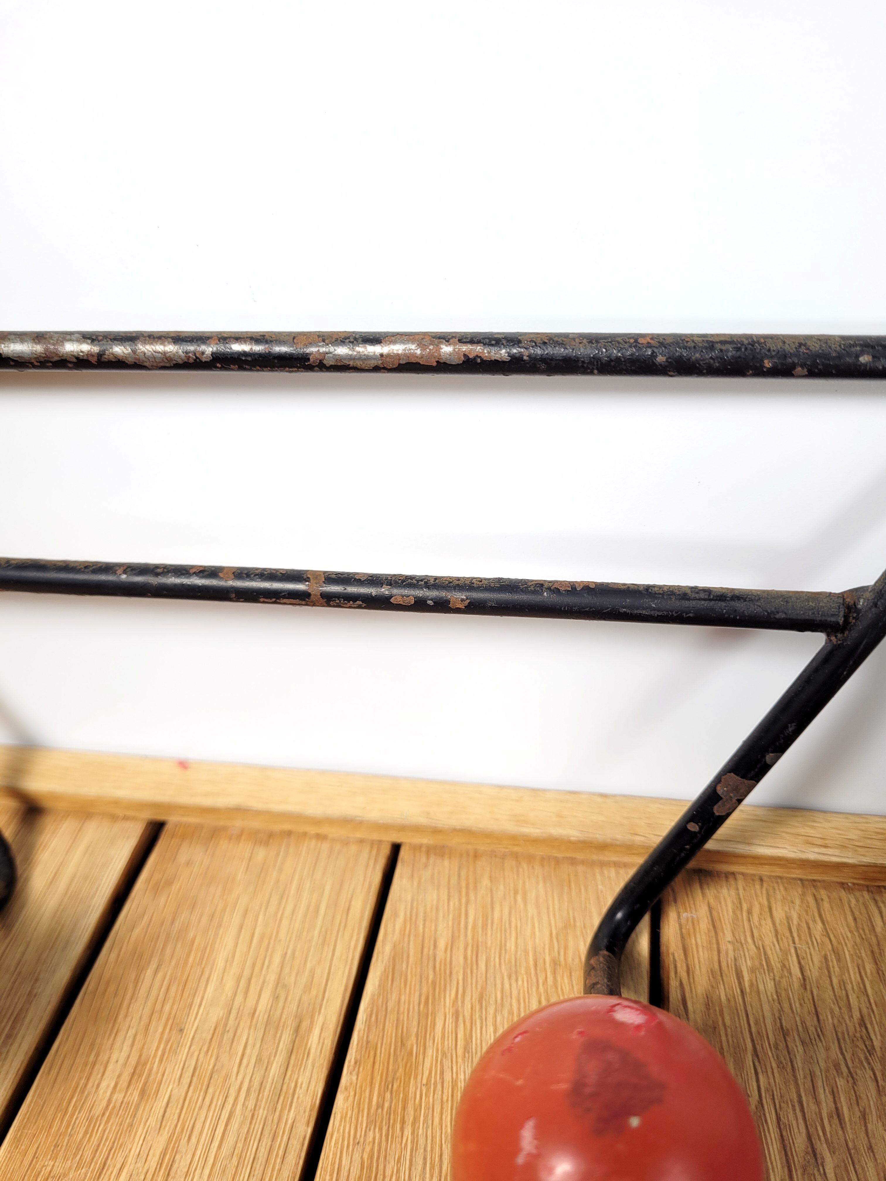 Wall coat rack balls 1960