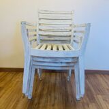 Ensemble de 4 chaises en bois