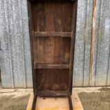 Rustic antique farmhouse table in solid oak with 1 drawer.
