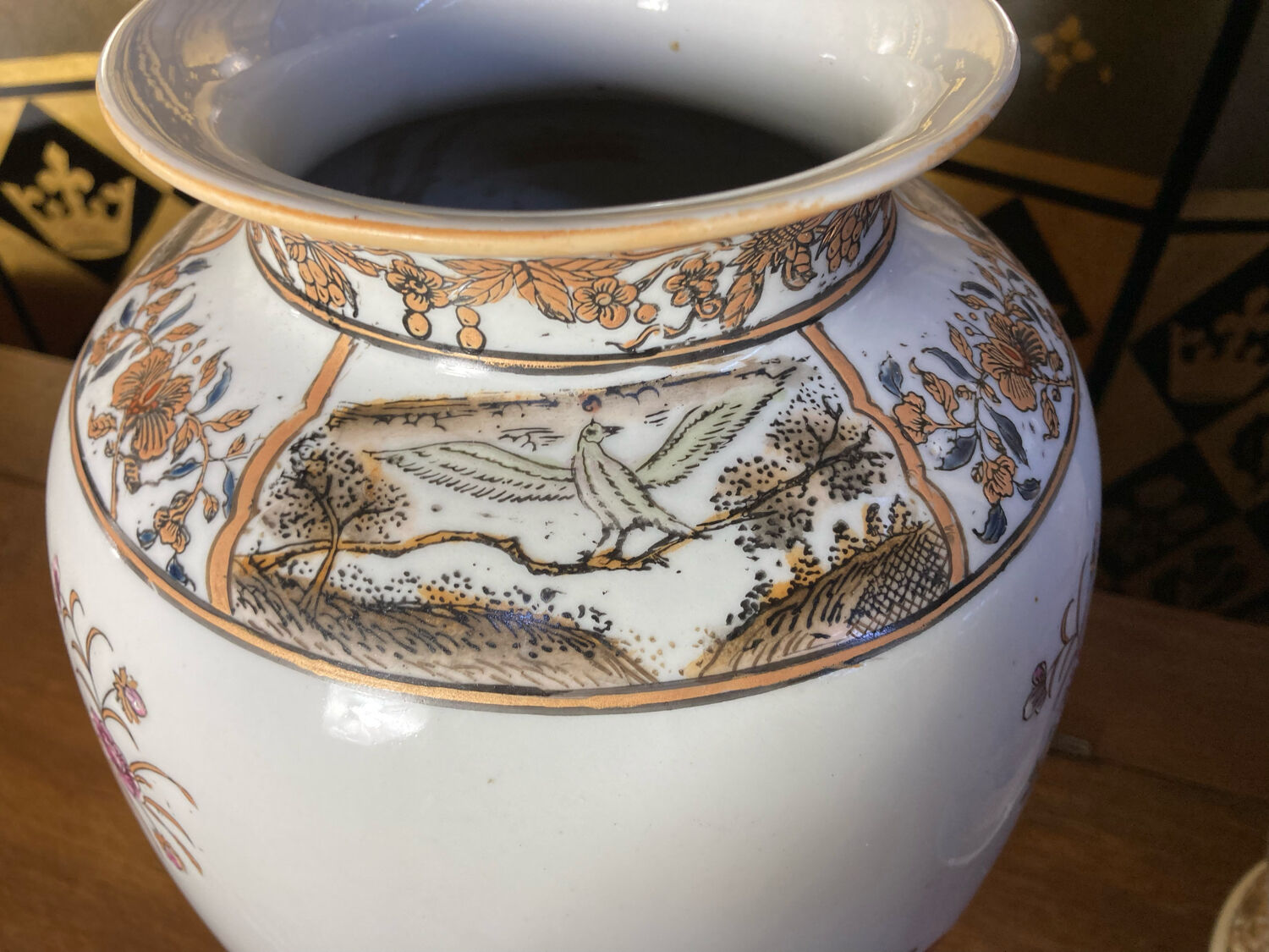Pair of china vases