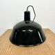 Industrial black enamel pendant lamp from emax, 1960s