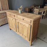 Large Louis XV style solid wood buffet, restored