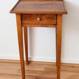Table chevet en bois ciré
