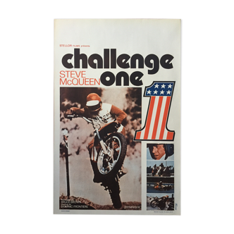 Movie poster "Challenge One" Steve McQueen 37x55cm 1971