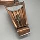 set of 2 copper 25cm Gio Ponti Style Theatre Wall Light Sconces, Italy 1950