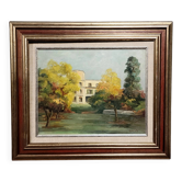 Emil Bert HARTWIG: Oil painting on canvas, architectural view
