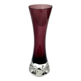 Ingrid Glashütte "Lord Nelson" burgundy vase, Germany 1960s