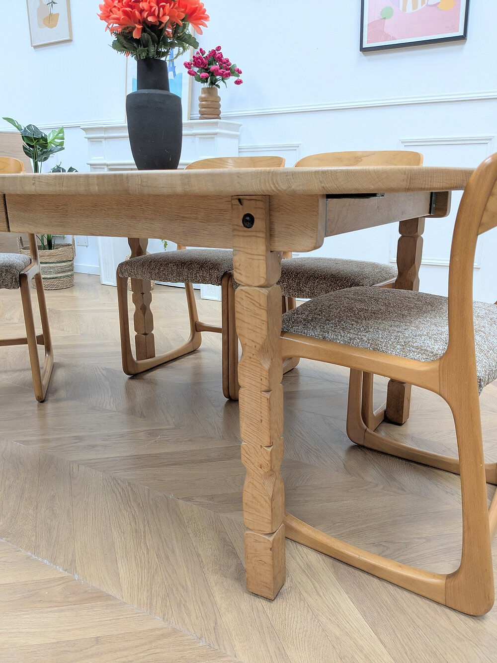 Table à manger en chêne