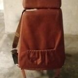 Leather airplane chair