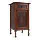 Sculptural Art Deco Nightstand in Dark-Stained Wood, Belgium 1930s