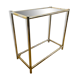 Console chrome et verre fumé, circa 1970