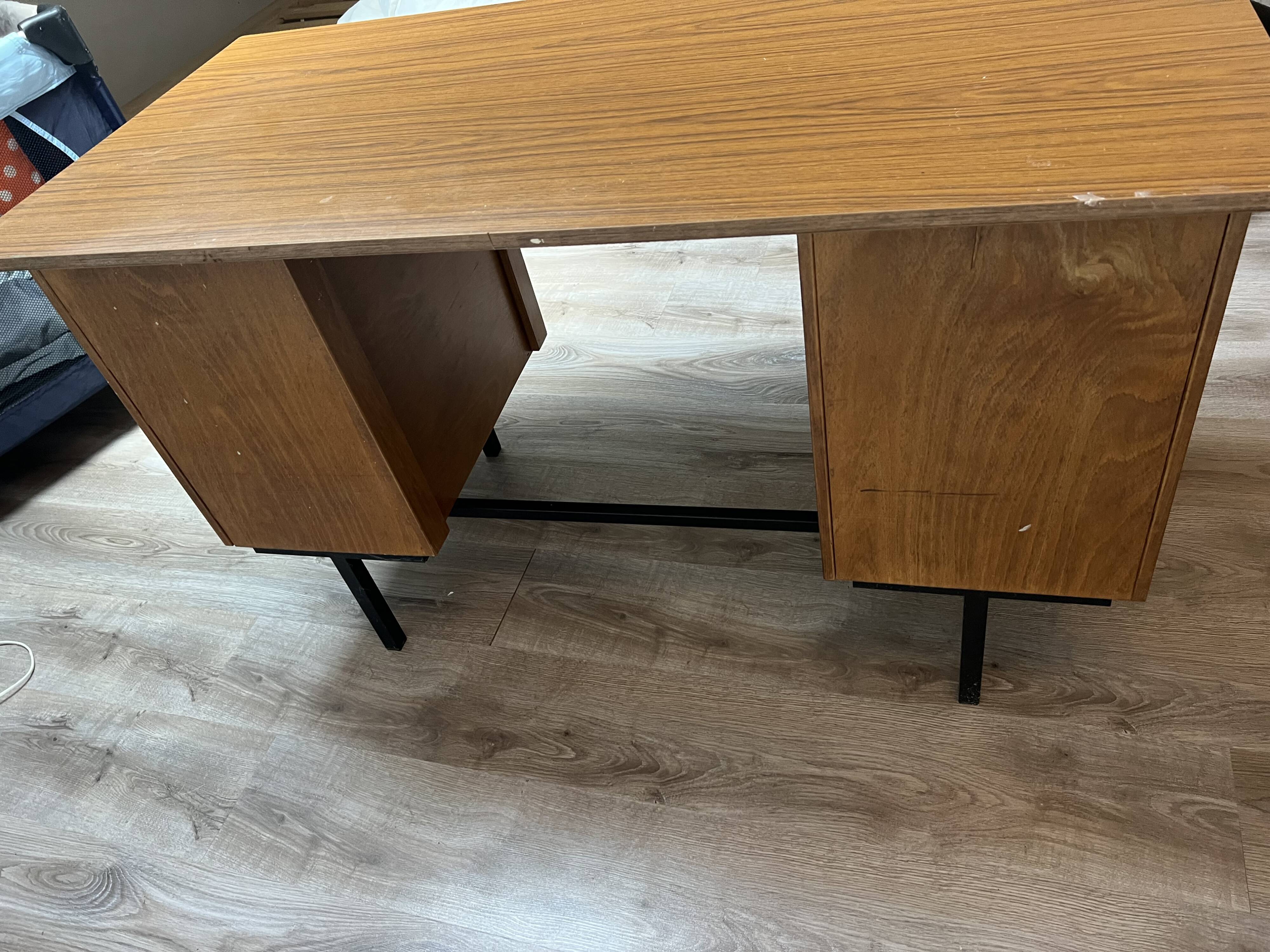 Vintage wood and formica desk