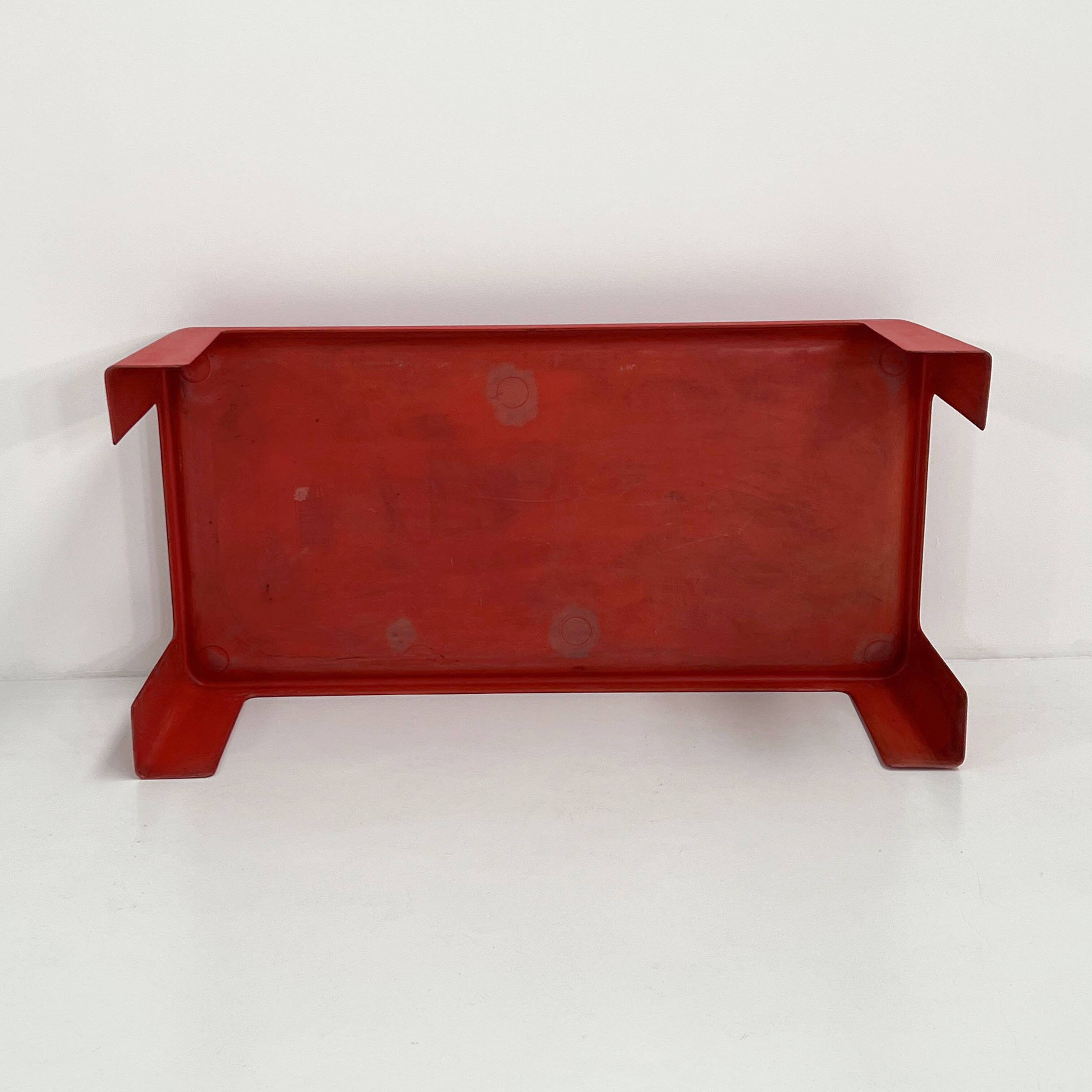 Table basse Amanta rouge par Mario Bellini pour C&B Italia, 1970