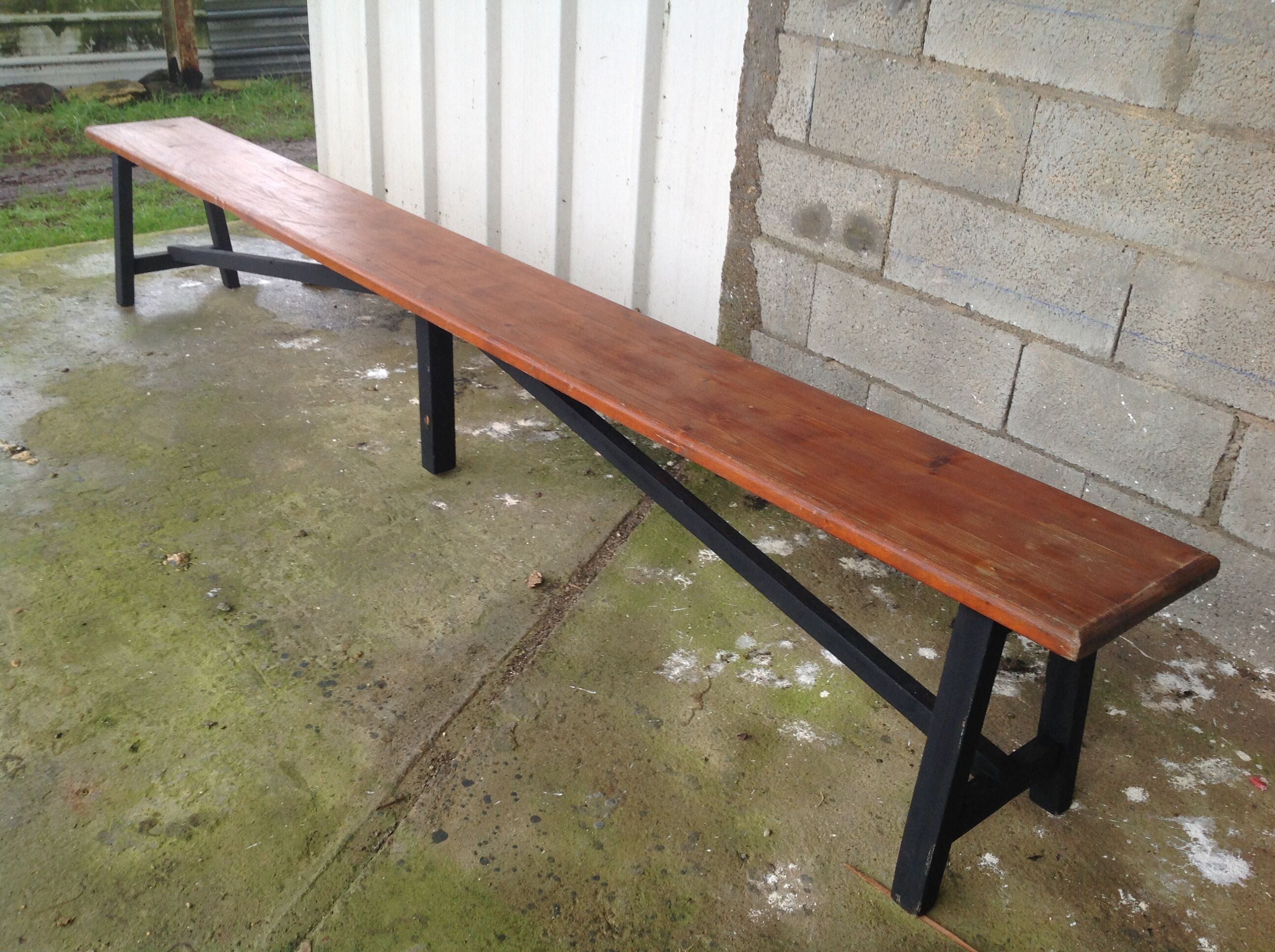 Farm table bench