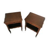 Oak bedside table