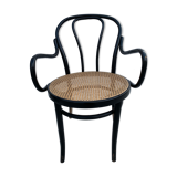 Tuna chair model 1018 in black curved wood and canning 1930