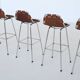 Charlotte Perriand bar stools in leather Les Arcs Ski Resort France 1960