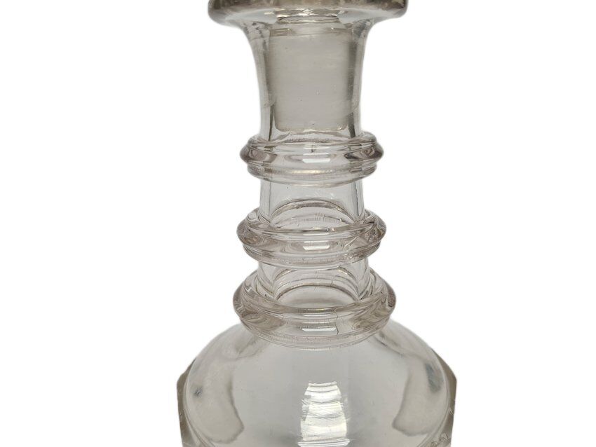 Carafe en cristal Biedermeier, Danemark, années 1890