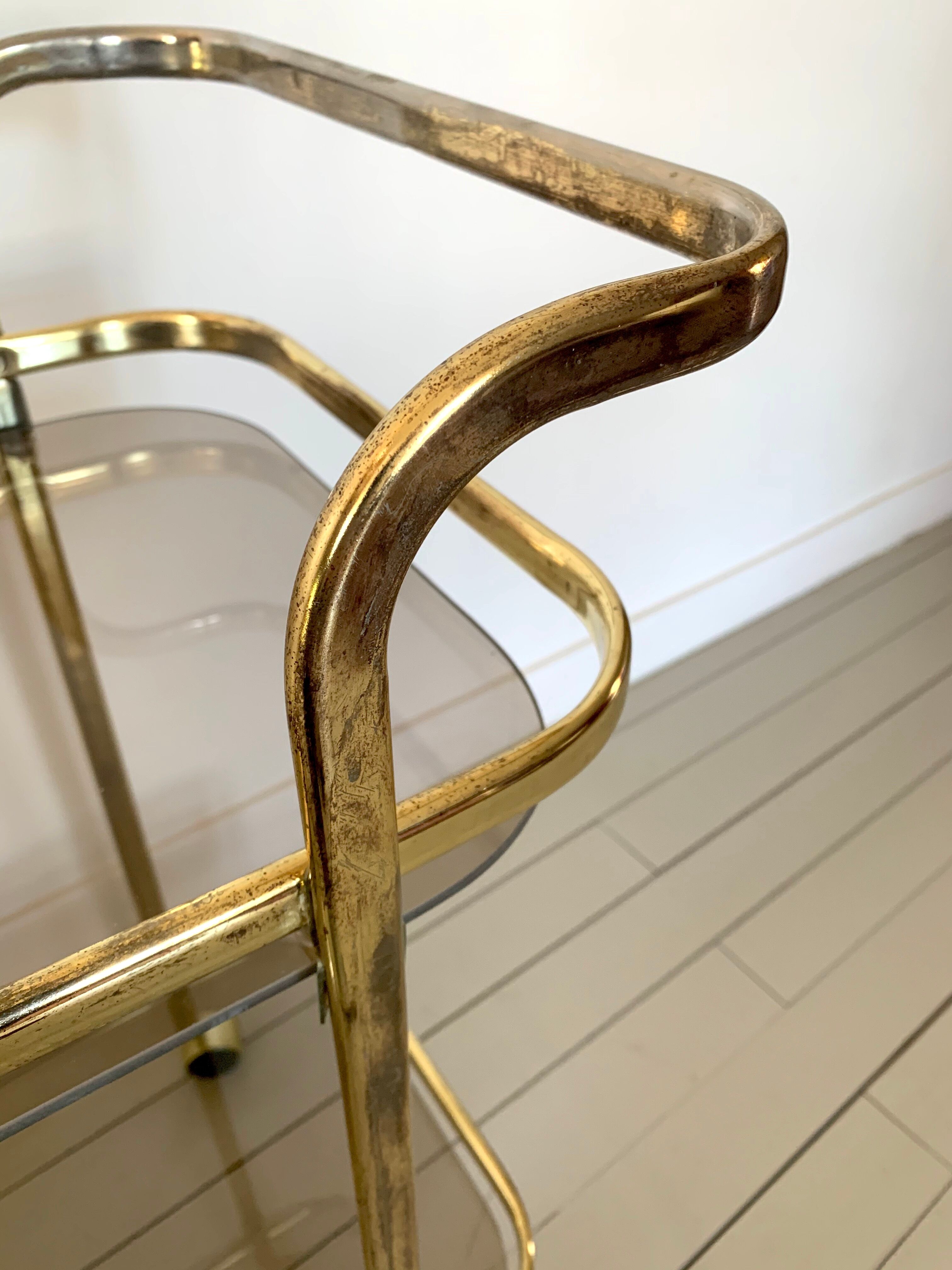 Golden dessert on wheels